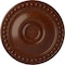 Ekena Millwork Foster Ceiling Medallion (Fits Canopies up to 5 5/8"), 19 1/8"OD x 1"P, Burnished Mahogany Crackle CM19FOBMC - alternate 1